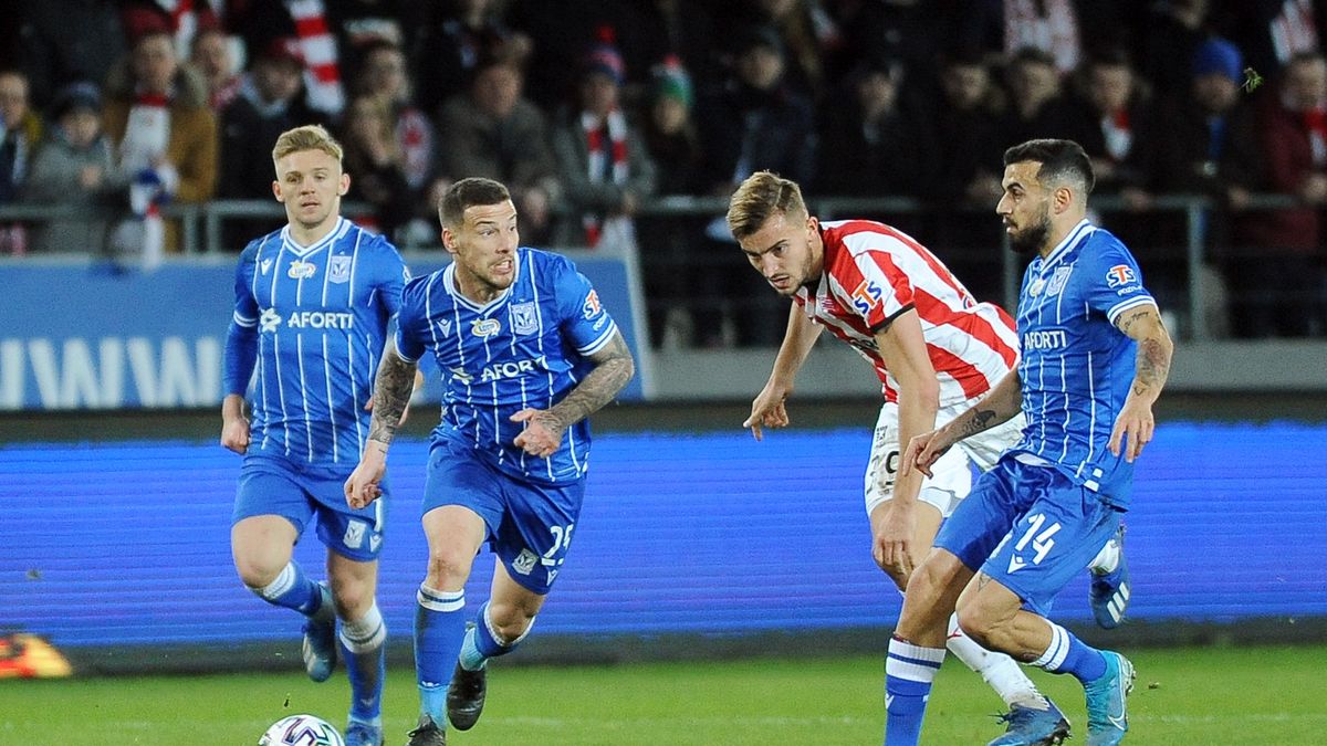 Na zdjęciu od lewej: Kamil Jóźwiak, Pedro Tiba, Michał Helik i Dani Ramirez