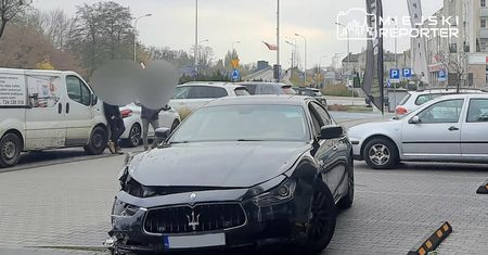 Wjechał Maserati w budynek. To był początek problemów kierowcy