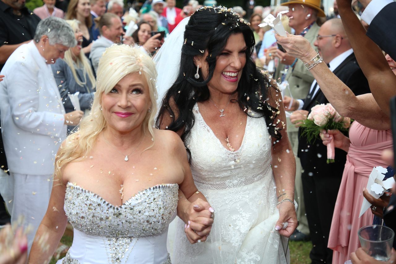 Samantha Fox i Linda Olsen 