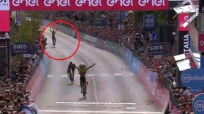 Giro d'Italia. Niecodzienny obrazek na mecie