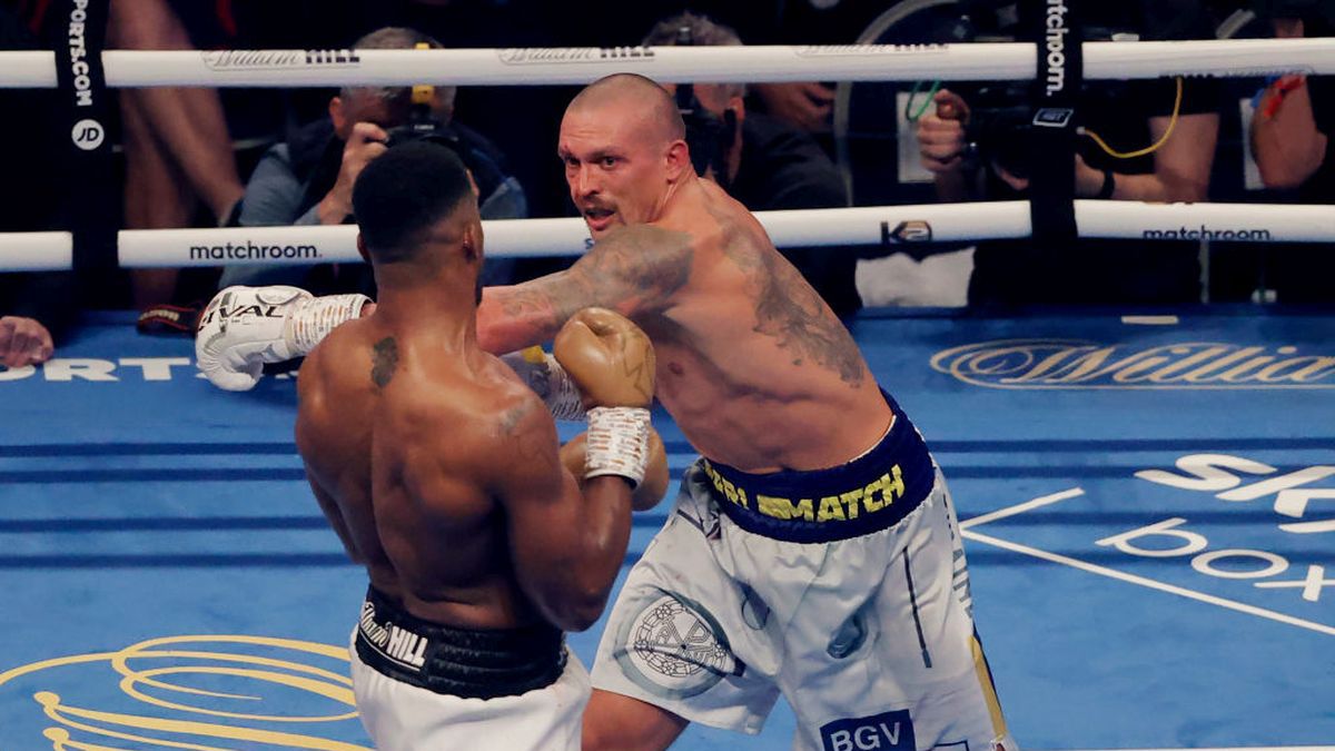 Getty Images / Tom Jenkins / Na zdjęciu: Anthony Joshua i Ołeksandr Usyk