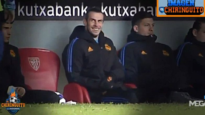 YouTube / El Chiringuito / Na zdjęciu: reakcja Garetha Bale'a