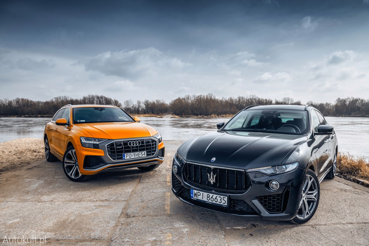 Audi Q8 vs Maserati Levante (2019) (fot. Konrad Skura)