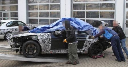 Prototyp BMW M6 (F12) rozbity na Nürburgring