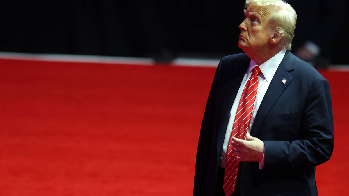 Donald Trump podczas zaprzysiężenia na 47 prezydenta USA