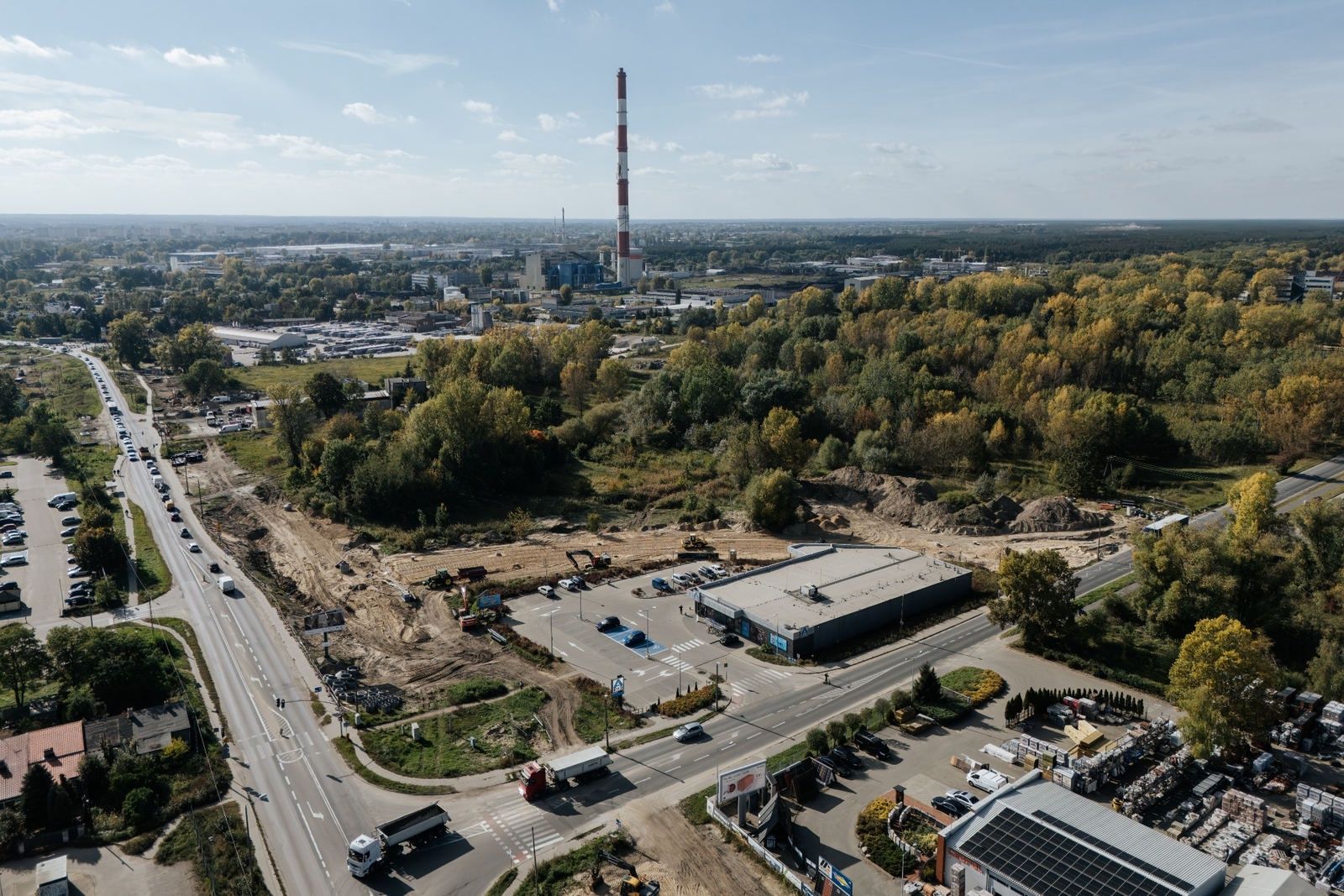 Na przebudowie ulicy Olsztyńskiej 