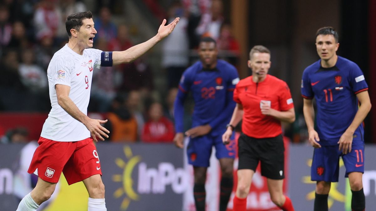 Robert Lewandowski był wściekły podczas meczu z Holandią