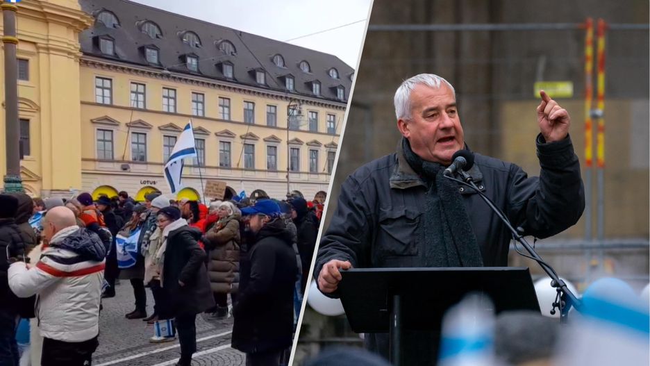 Manifestacja. Zrzut ekranu / FB Dirk Albrecht / Ludwig Spaenle, fot. Sophie Griesbacher