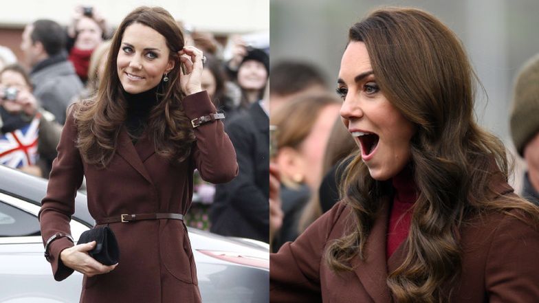 Kate Middleton po raz kolejny sięgnęła po "stare" ubranie. Księżna wystąpiła w TYM SAMYM płaszczu, co 11 lat temu (ZDJĘCIA)