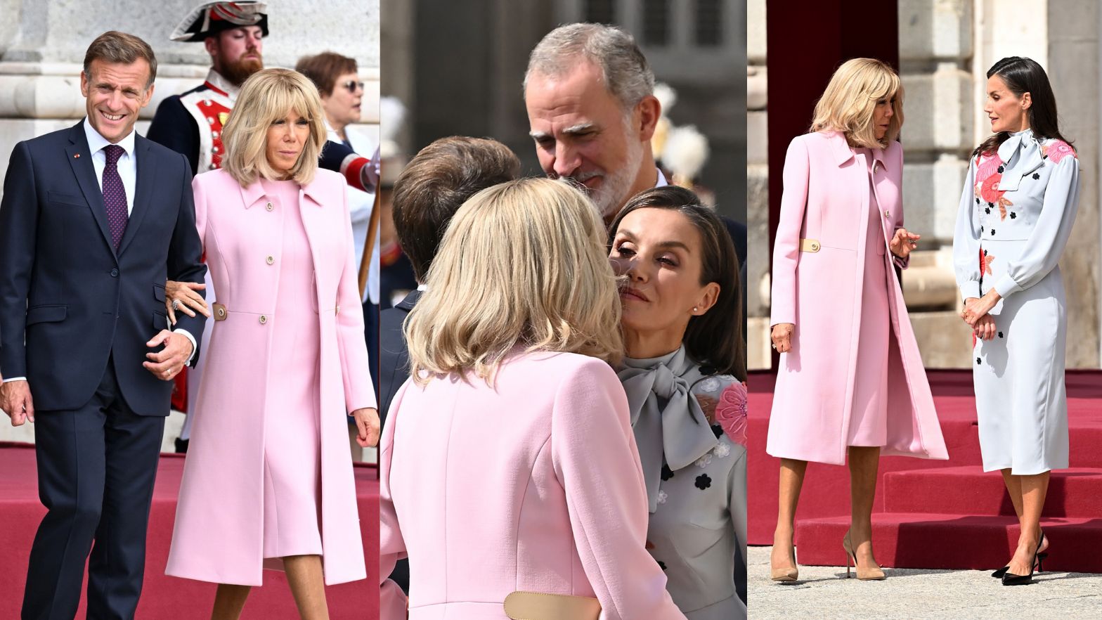 Emmanuel i Brigitte Macron spotkali się z Letycją i Filipem 