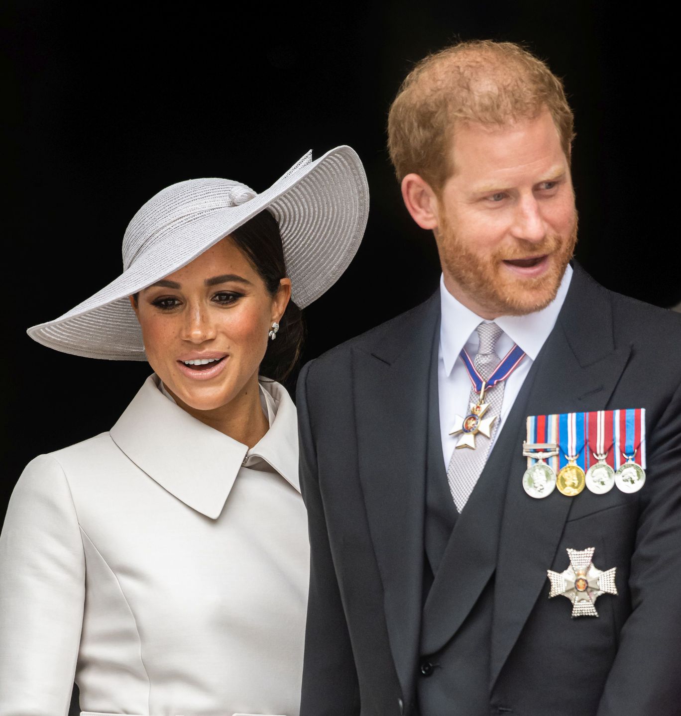 Meghan Markle i książę Harry na obchodach Platynowego Jubileuszu królowej Elżbiety II