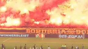 Co za atmosfera na meczu Borussii. "Dymy"