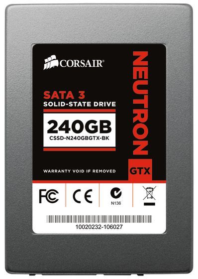 Corsair Neutron GTX dysk SSD zdjęcie widok z góry