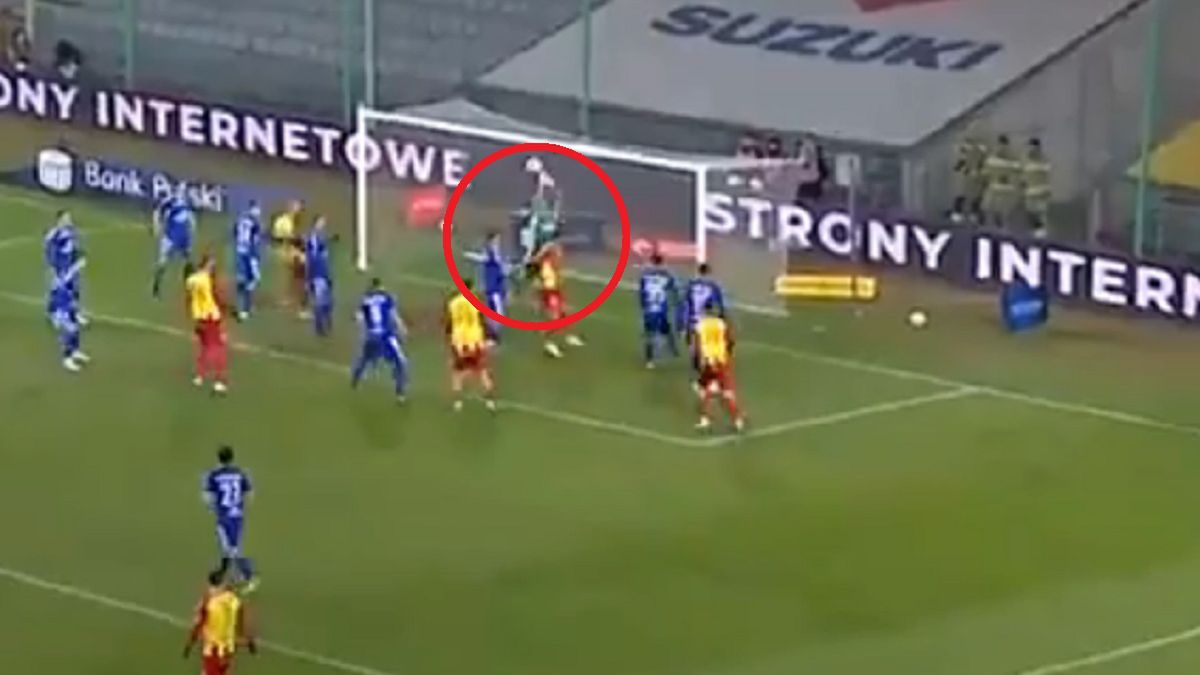 Twitter / Canal+ Sport / Na zdjęciu: interwencja Kamińskiego