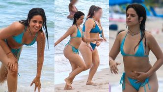 Camila Cabello dokazuje na plaży w Miami w turkusowym bikini (ZDJĘCIA)