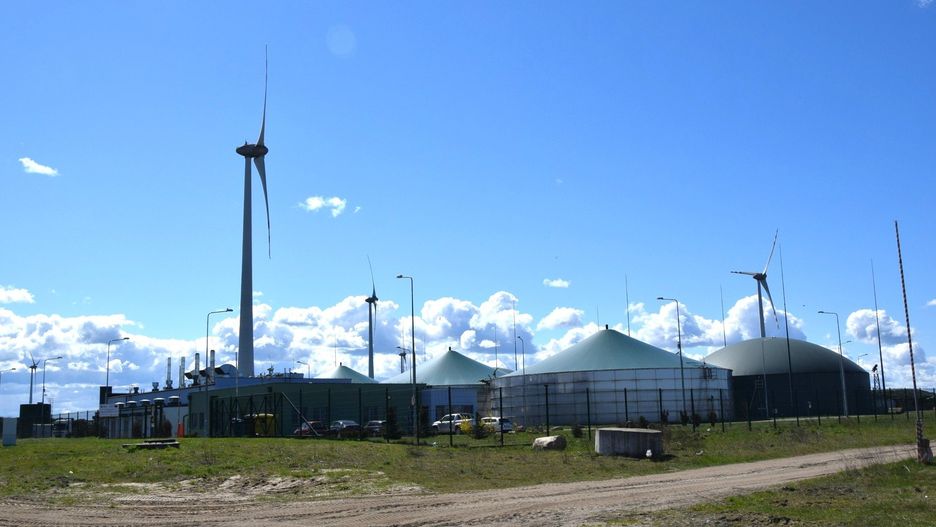 Biogazownia w Darżynie w gminie Potęgowo. To z niej płynie ciepło do ogrzewania mieszkań i budynków użyteczności publicznej w gminie.