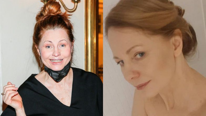 Ewa Skibińska pokazuje piersi