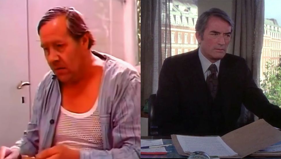 Zdzisław Kozień w filmie "Skazany / Gregory Pick w filmie "Omen"