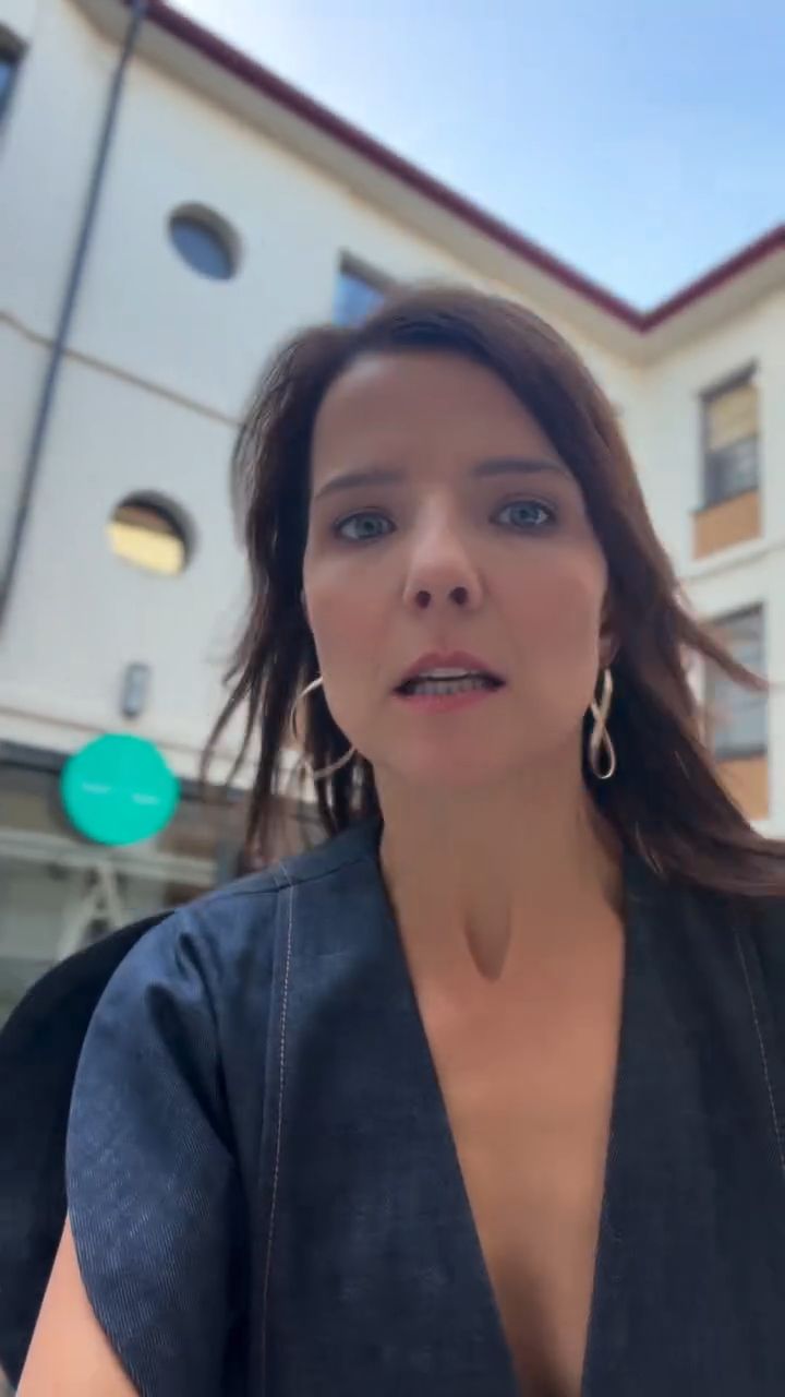 Joanna Jabłczyńska na planie "Na Wspólnej"