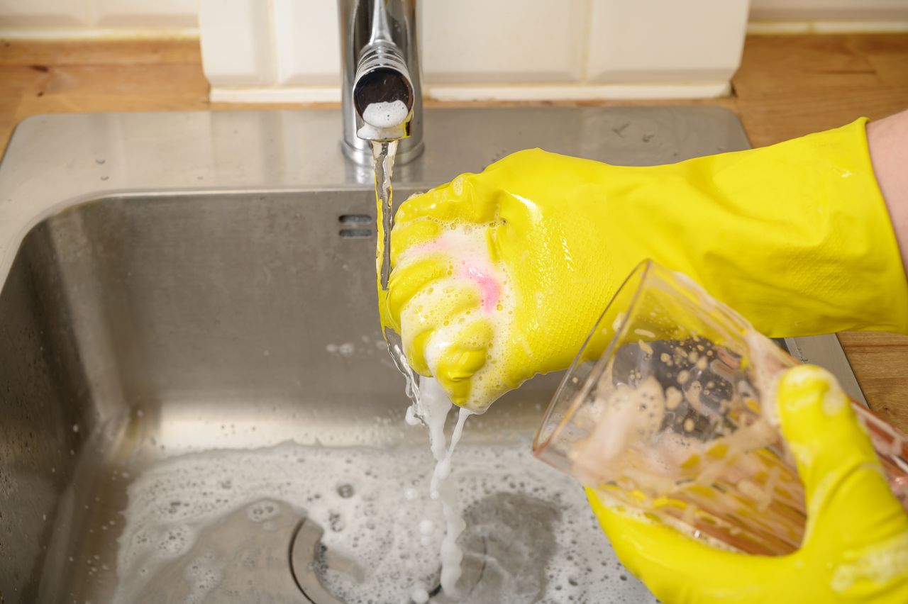 A clogged sink is a common problem in the kitchen.