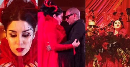 Czaszki, róże i "rogi diabła". Tak wyglądało "gotyckie" wesele Kat Von D (ZDJĘCIA)