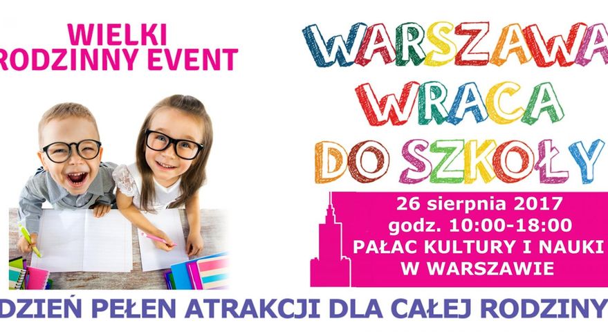 Plakat "Warszawa wraca do szkoły"