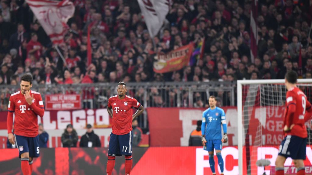 smutek piłkarzy Bayernu Monachium