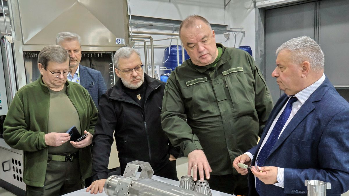 Petro Kotin, prezes ukraińskiego Energoatomu i Herman Hałuszczenkominister energetyki Ukrainy