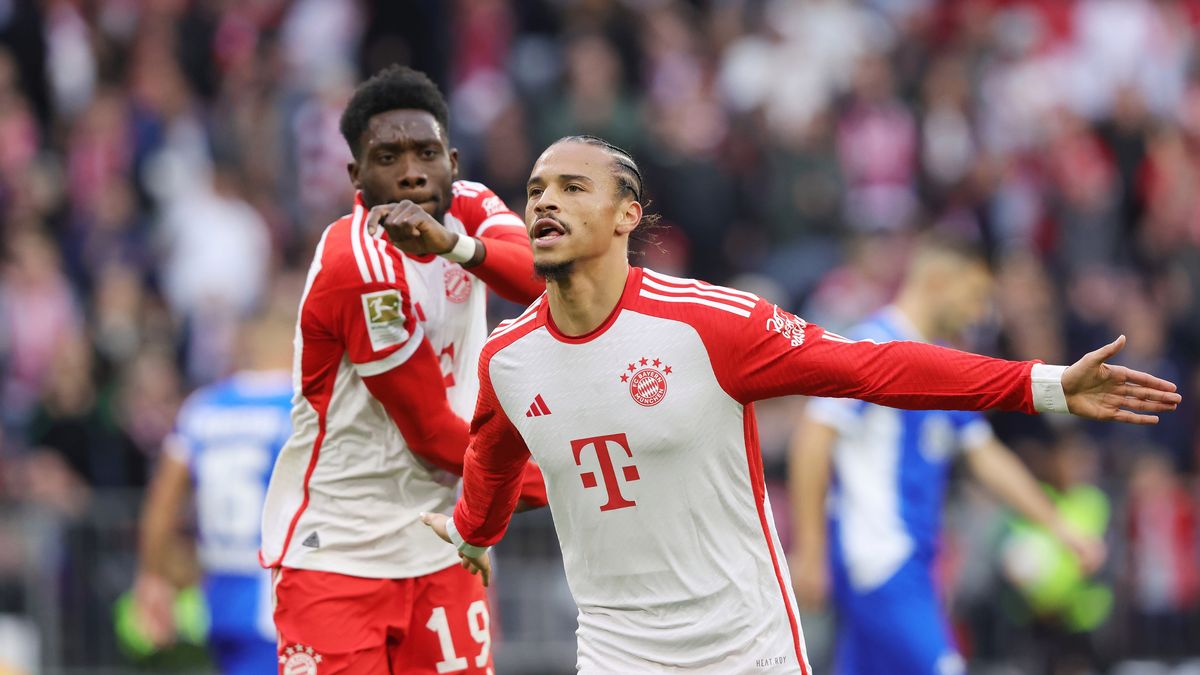 Getty Images / Sebastian El-Saqqa - firo sportphoto / Na zdjęciu: Alphonso Davies i Leroy Sane
