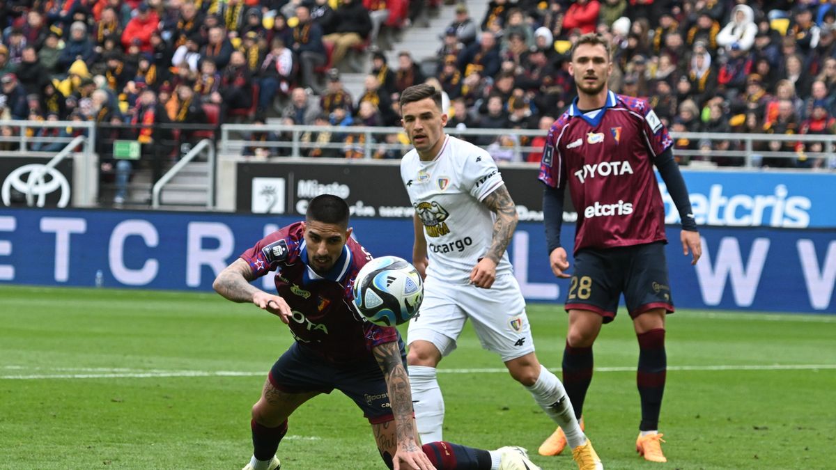 PAP / Marcin Bielecki / Mecz PKO Ekstraklasy: Pogoń Szczecin - Piast Gliwice