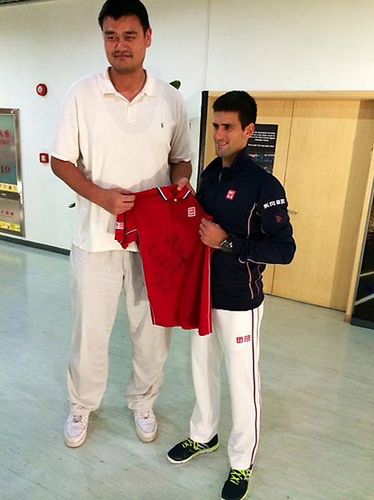 Yao Ming i Novak Djoković (Foto: Twitter)