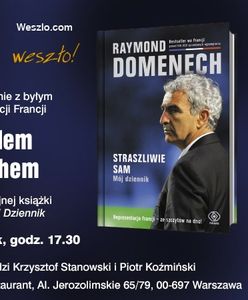 WARSZAWA: Spotkanie z Raymondem Domenech, byłym trenerem reprezentacji Francji, autorem książki "Straszliwie sam. Mój dziennik"