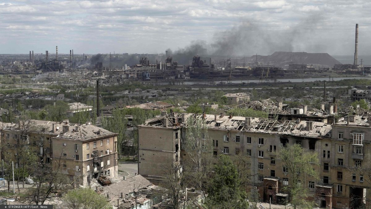 Mariupol został niemal doszczętnie zniszczony przez Rosjan