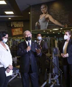 Koronawirus. Premier Izraela zabrał kanclerza Austrii i szefową rządu Danii na... siłownię