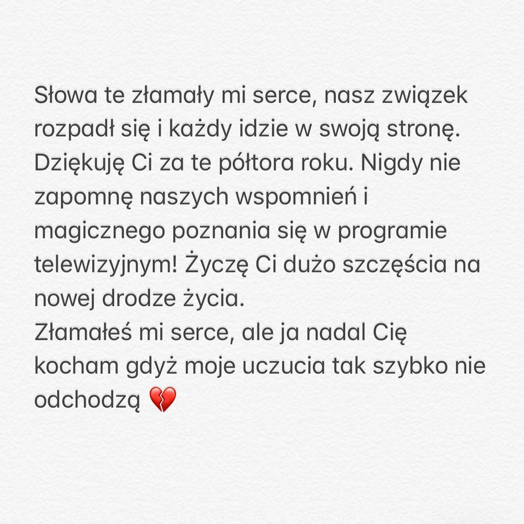Madzia Wójcik komentuje rozstanie z Olehem