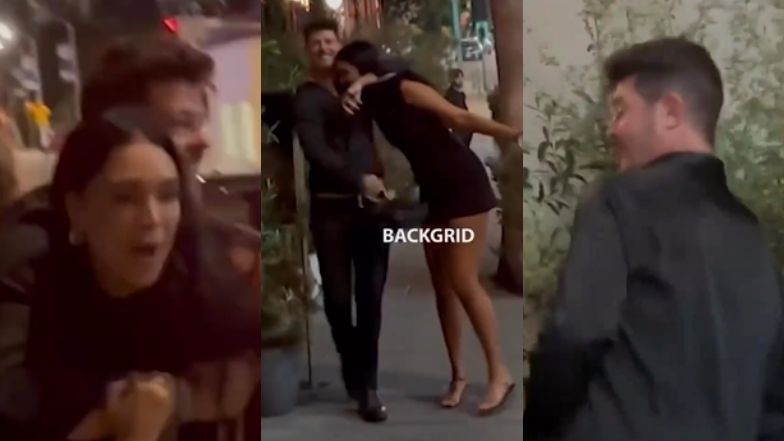 Robin Thicke i April Love Geary szarpią się przed klubem