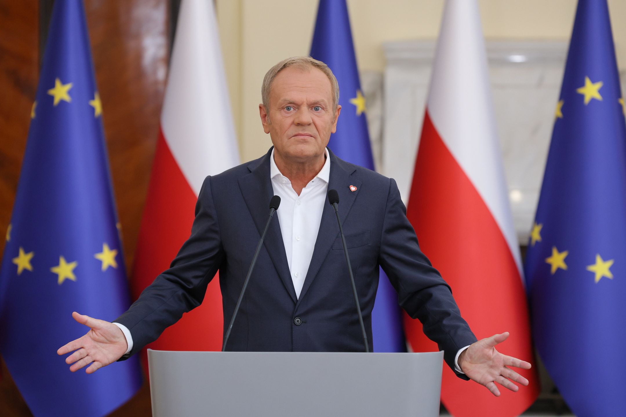 Donald Tusk
Warszawa, 28.08.2024. Premier Donald Tusk podczas konferencji prasowej w KPRM w Warszawie, 28 bm. Rz�d przyj�� projekt ustawy bud�etowej na 2025 r. (mr) PAP/Pawe� Supernak
Pawe� Supernak
Bud�et, Kancelaria Prezesa Rady Ministr�w, konferencja, KPRM, posiedzenie, prasowa, rz�d, rz�du