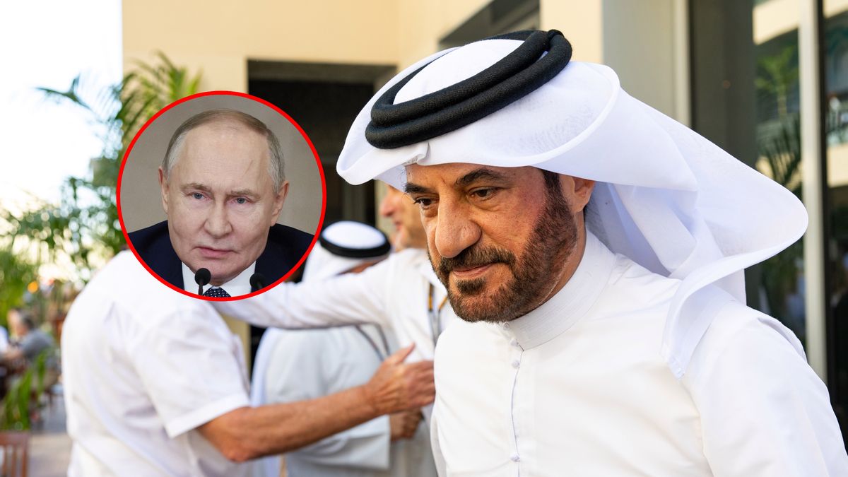 PAP / SERGEI BULKIN / Getty Images / Kym Illman / Na zdjęciu: Mohammed ben Sulayem, w kółku Władimir Putin