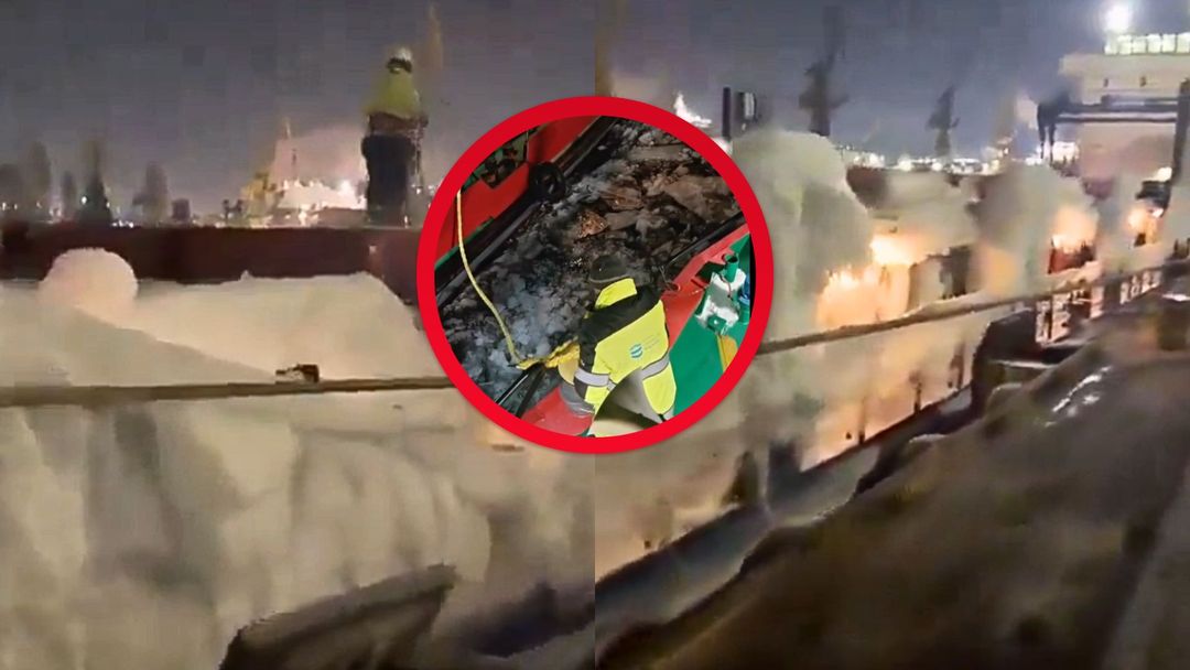 O tym statku mówi cały świat. Nagranie z portu w Gdańsku