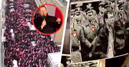 "Protest Wolnych Polaków". Tłumy na marszu PiS. Czarnek zaatakował Hołownię