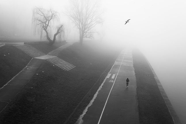 To, co fotografka kocha w Krakowie to poranna mgła i melancholijny nastrój uśpionego miasta. Niestety w miesiącach jesiennych i zimowych, jest ono spowite w ciężkim, gęstym smogu. Wczesną wiosną smog towarzyszy mgle, ale gdy zanieczyszczenie znika – to miasto nie ma równego sobie pod względem piękna.