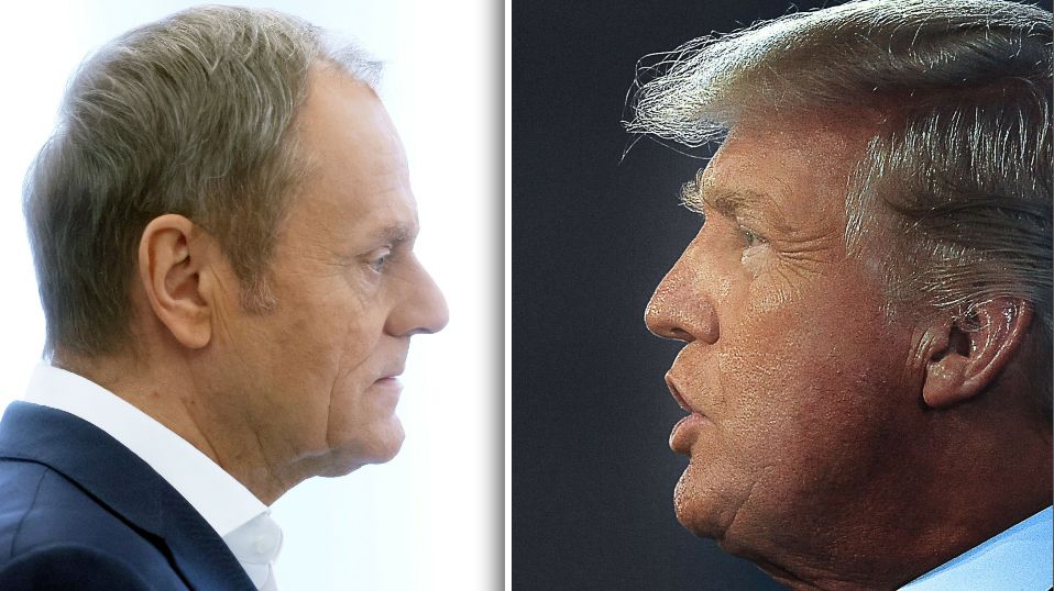 Premier Donald Tusk i prezydent Donald Trump.