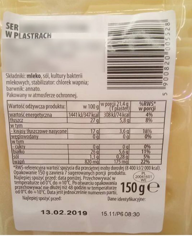 W składzie żółtych serów możemy znaleźć m.in. barwnik annato