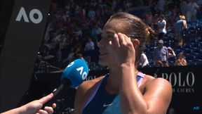 Kibic przerwał wywiad Białorusince. Tak mu odpowiedziała [WIDEO]