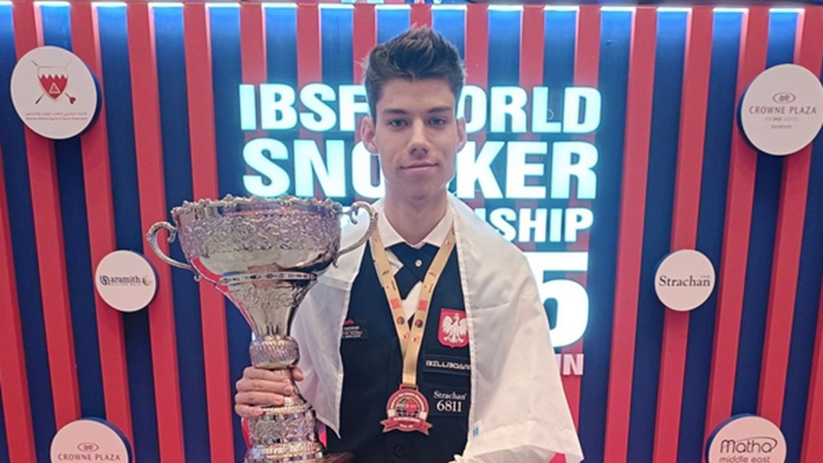 Facebook / Polski Związek Snookera i Bilarda Angielskiego  / Na zdjęciu: Sebastian Milewski