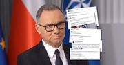 "Dążą do wojny domowej". Reakcje na słowa Dudy o "wieszaniu za zdradę"