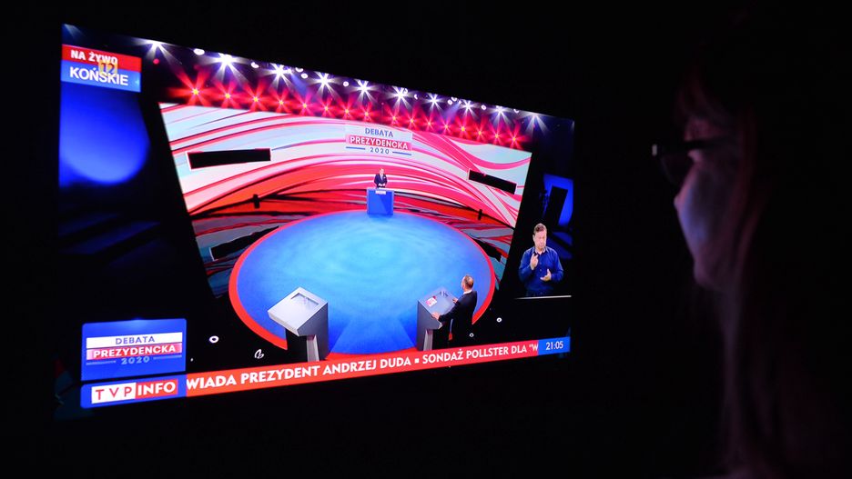 Debata prezydencka w Końskich. TVP odpowiada na zarzuty ws. prompterów (zdjęcie ilustracyjne)