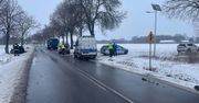 Drogowe domino - zdarzenie drogowe z udziałem 4 pojazdów