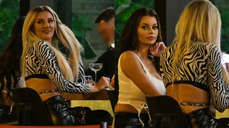 Justyna Gradek i Magdalena Lubacz imprezują nocą