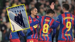 Lewandowski jak biznesmen. Zobacz, jak Barcelona leciała do Czech